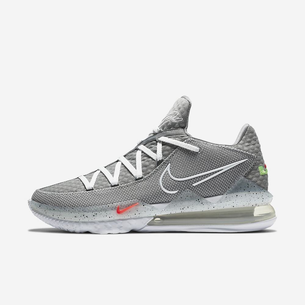 Chaussure De Basket Nike LeBron 17 Low Grise 4028-593 Particle Grey/Light Solar Flare Heather/Black/White Femme | DFF-39631771